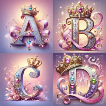 Cute Princess Effect Letter