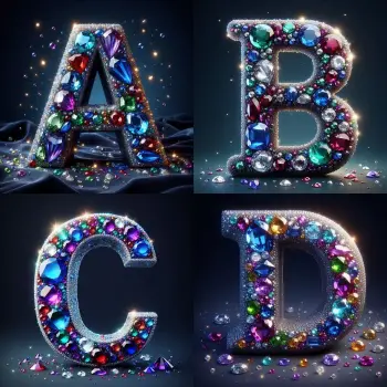 Dazzling Gems Letter