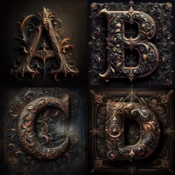 Gothice Legance Letters