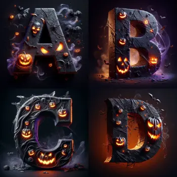 Happy Halloween Letters