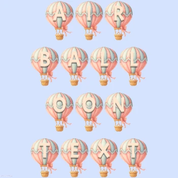Air Balloon Text