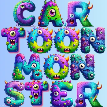 Cartoon Monster Text