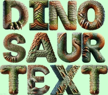 Dinosaur Text