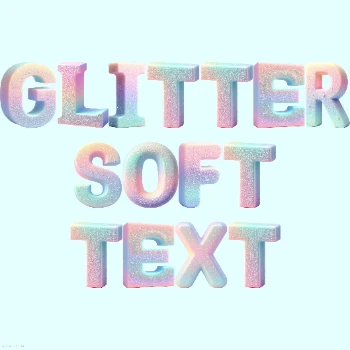 Glitter Soft Text
