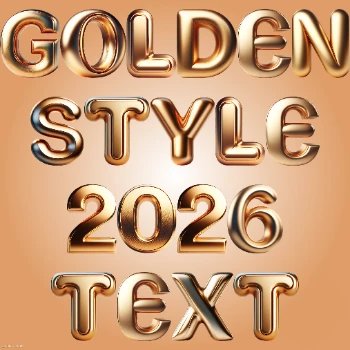 Golden Effect 2026 Style Text