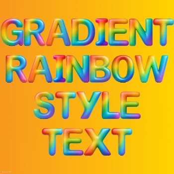Gradient Rainbow Text