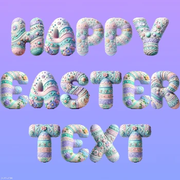 Happy Easter Text