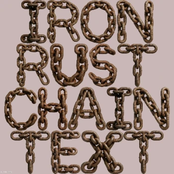 Iron Rust Chain Text
