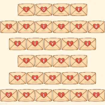 Love Letter Heart Text