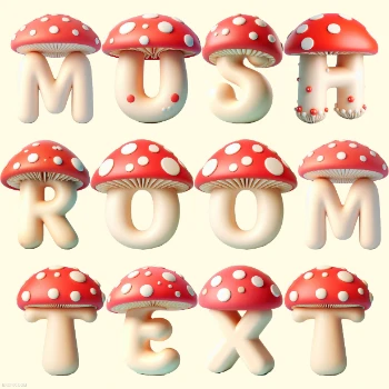 Mushroom Text