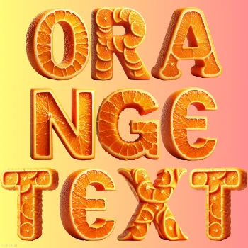 Orange Text