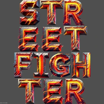 Street Fighter Text