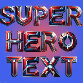 Super Hero Text