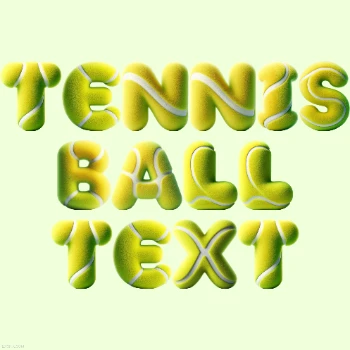 Tennis Ball Text
