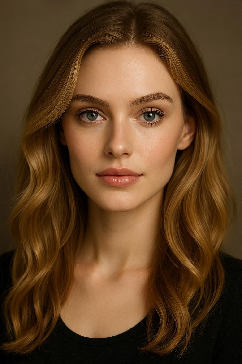 A Young Woman With A Defined Oval Face Sharp Jawline High Cheekbones And Smooth Fair Skin With A Natural Glow Image Prompt