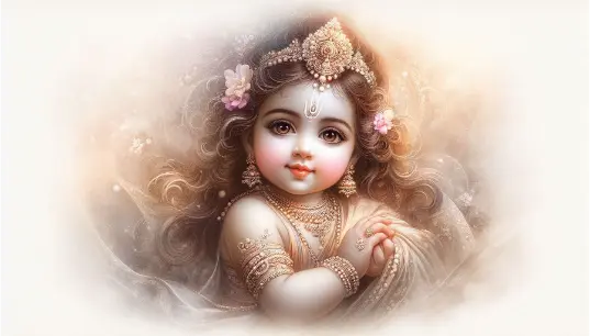 Artisitc-Paint-Effect-Cute-Radha-1