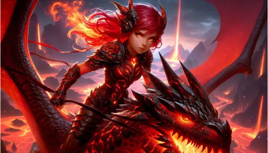 Cartoon-Effect-Girl-Dragon-Fire-1