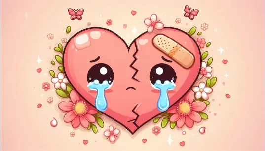 Crying-Broken-Heart-With-Light-Pink-Background-1