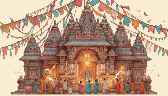 Hindu-Temple-Illustration