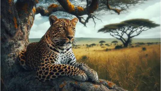 Leopard-in-Jungle