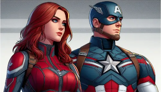 Male-and-Female-Captain-Amerca-Cartoon-Effect