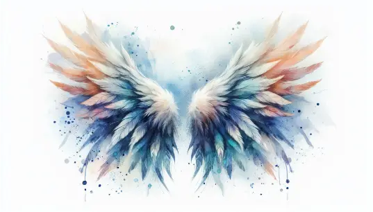 Painting-Effect-Wings-With-White-Background-1