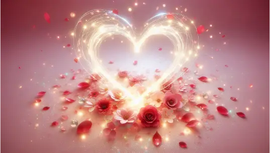 Yellow-Light-Heart-Shaped-Flower-Background-1